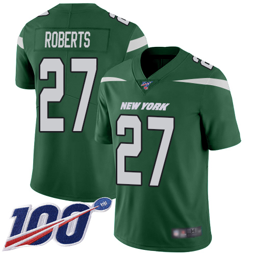 New York Jets Limited Green Youth Darryl Roberts Home Jersey NFL Football #27 100th Season Vapor Untouchable->youth nfl jersey->Youth Jersey